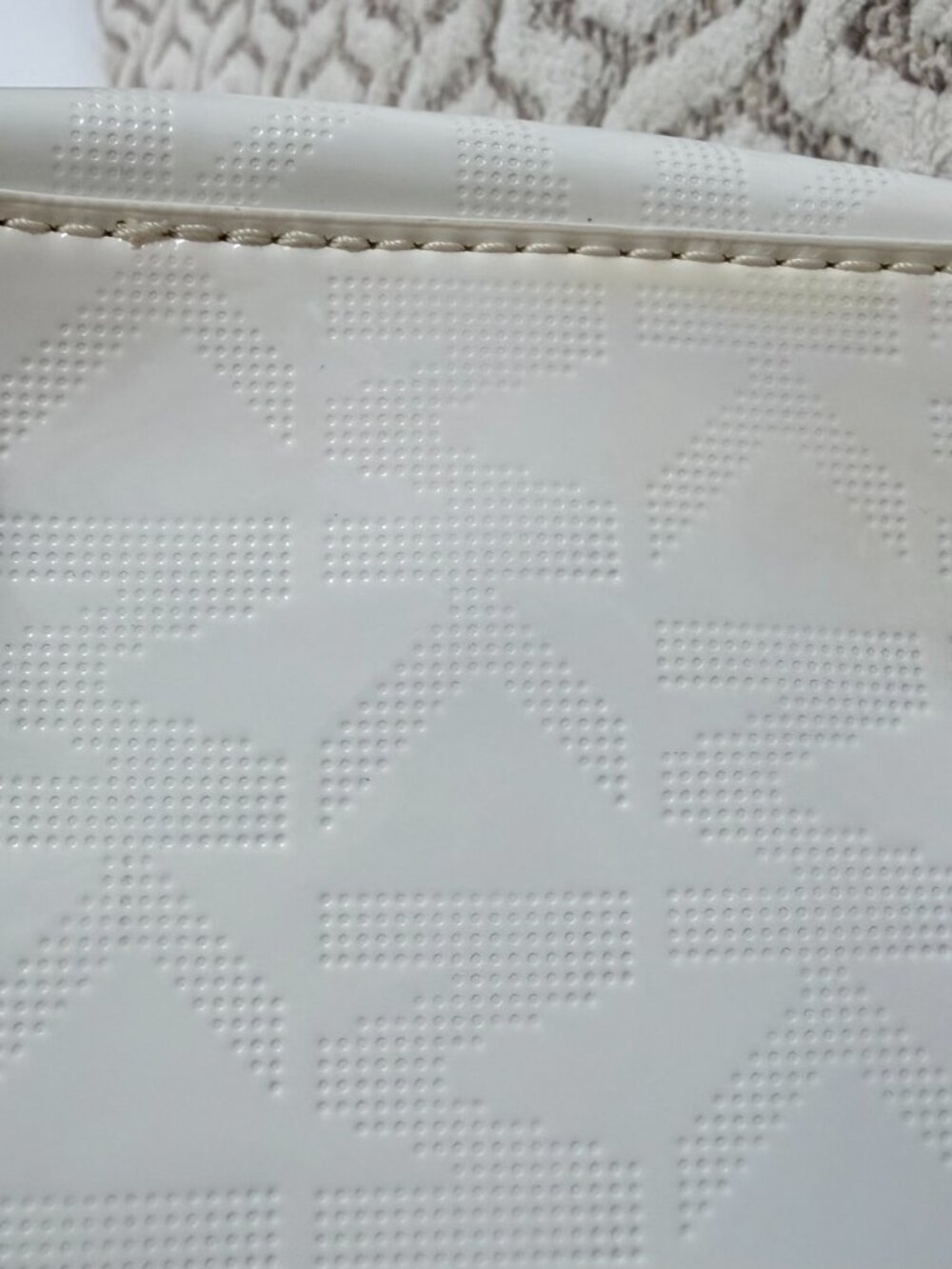 Michael Kors Grayson White & Gold Satchel - Picture 16 of 16